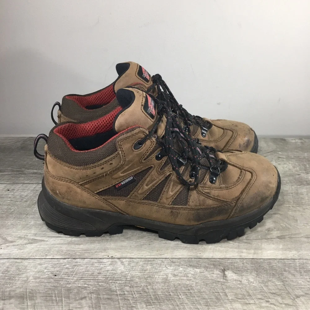 Red Wing 8672 TruHiker Leather Work Hiker Waterproof Soft Toe Mens Boots 10.5